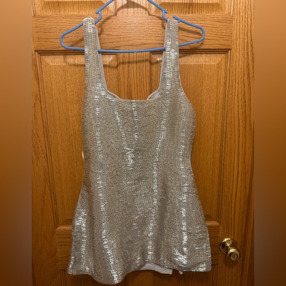 STAUD Le Sable Dress Beaded in Silver size Large - read description - Picture 6 of 12